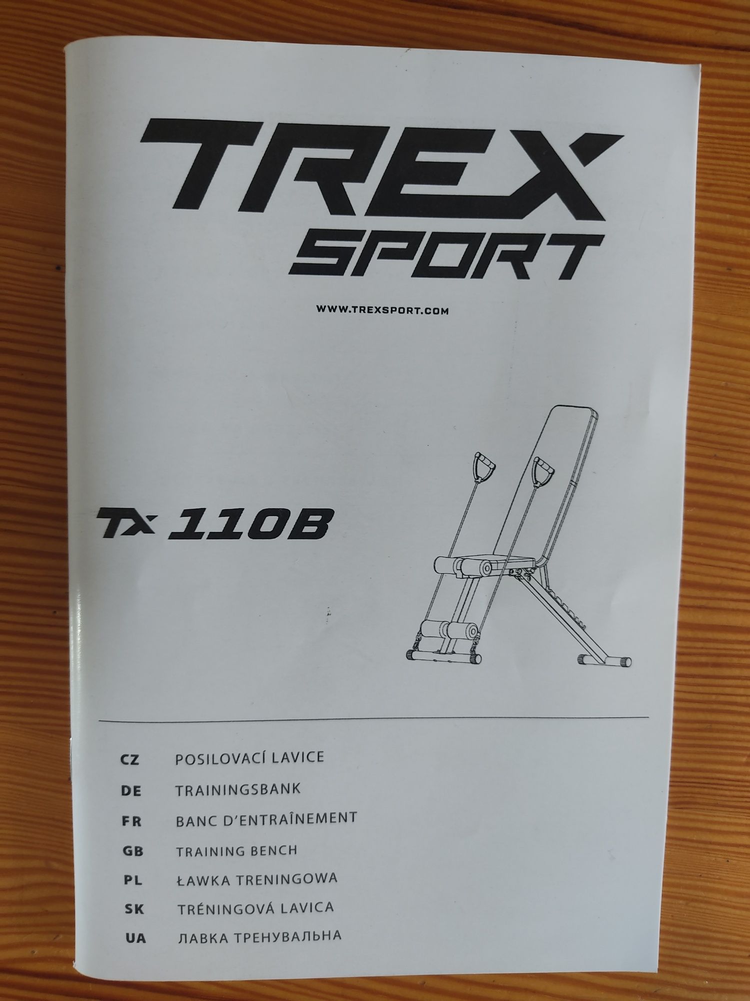 Ławka treningowa składana TREX sport TX110B