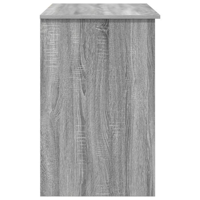 Biurko minimalistyczne szare Sonoma z szufladą 90x49.5 cm