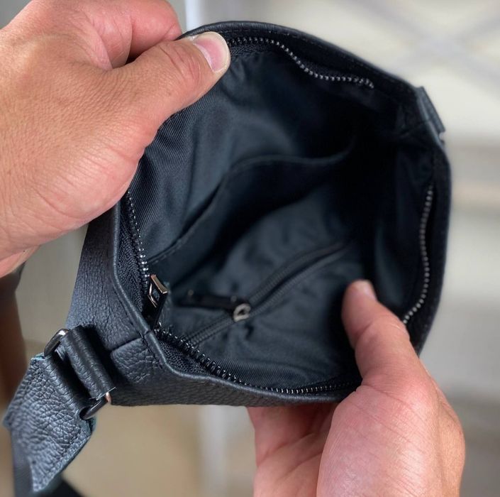 Сумка-барсетка Чикаго, мужская через плечо, кожаная, чоловіча шкіряна