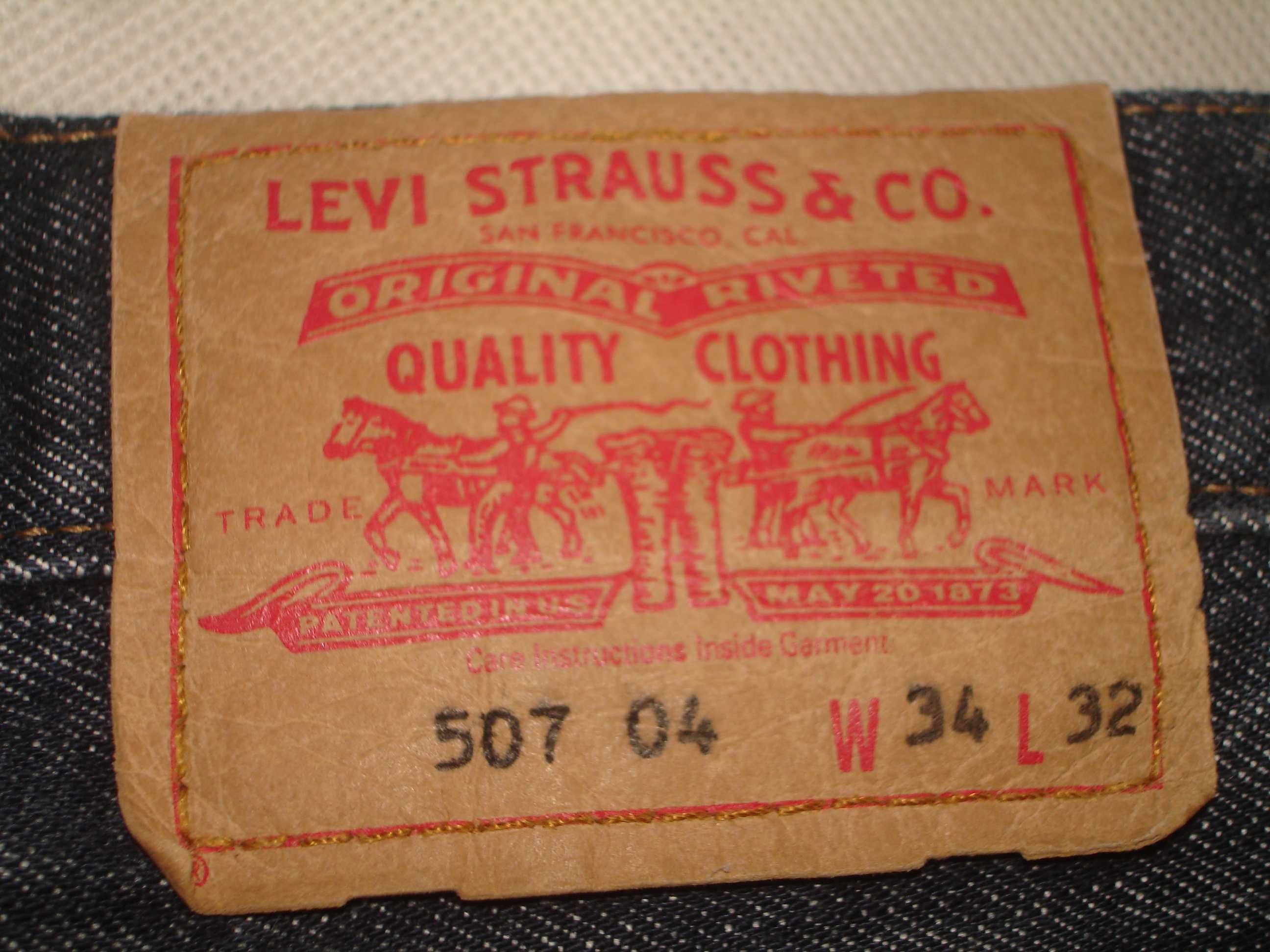 LEVIS 507 W34 L32 - Oryginalne Klasyczne spodnie Jeans