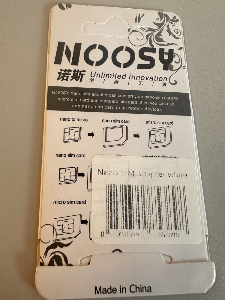 Nano sim adapter