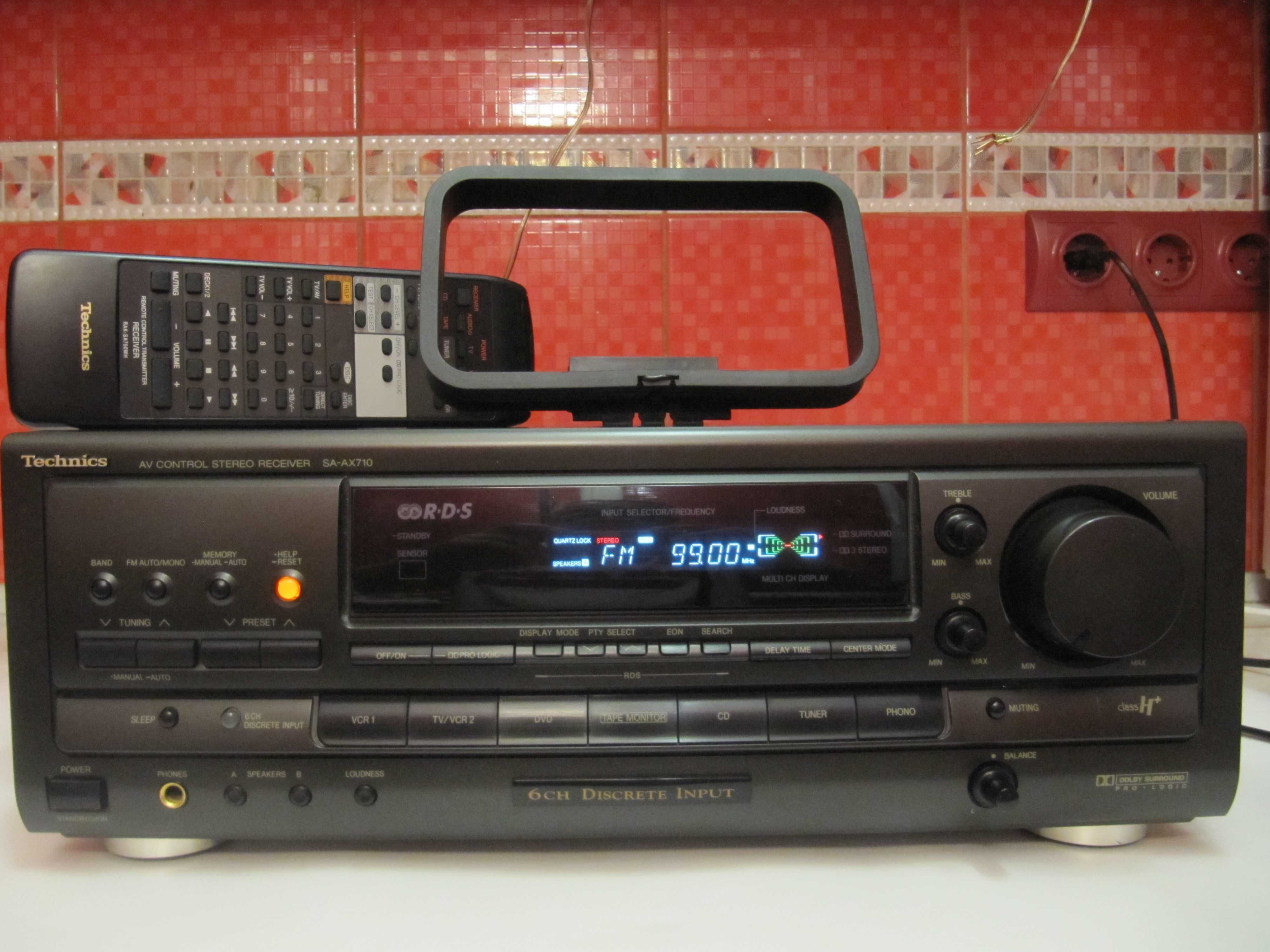 SUPER Усилитель/Тюнер TECHNICS SA-AX710 Hi-End AV Receiver Class «Н+»