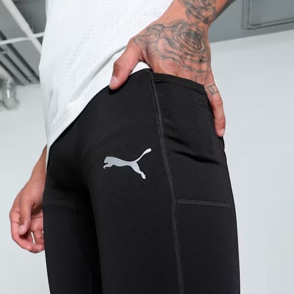 Чоловічі бігові утеплені лосини - тайтси для бігу Puma Ukraine Running