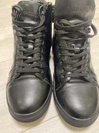 Мужские зимние кожаные ботинки кроссовки Paolo Conte