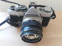 Máquina fotográfica OLYMPUS OM-2 com lente ZUIKO Auto S 50mm 1:1.4