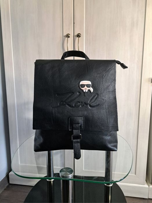 Plecak Karl Lagerfeld skórzany