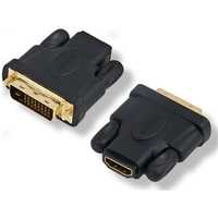 Adapter Hdmi Gniazdo - Dvi Wtyk Gold