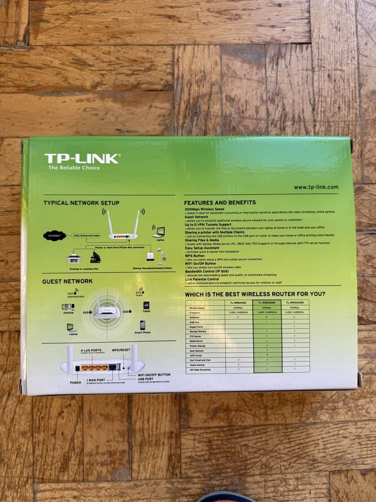 Router TP-LINK WR842ND WiFi 300Mbps
