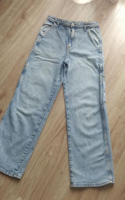 H&M spodnie wide dżinsowe 152