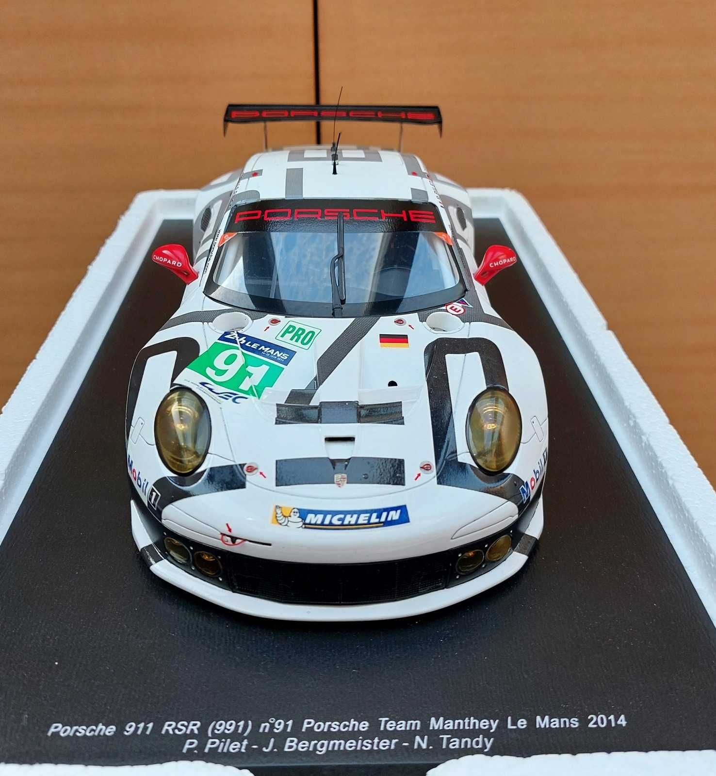 Porsche 911 991 RSR #91 Endurance Racing GT Le Mans 2014 SPARK 1:18