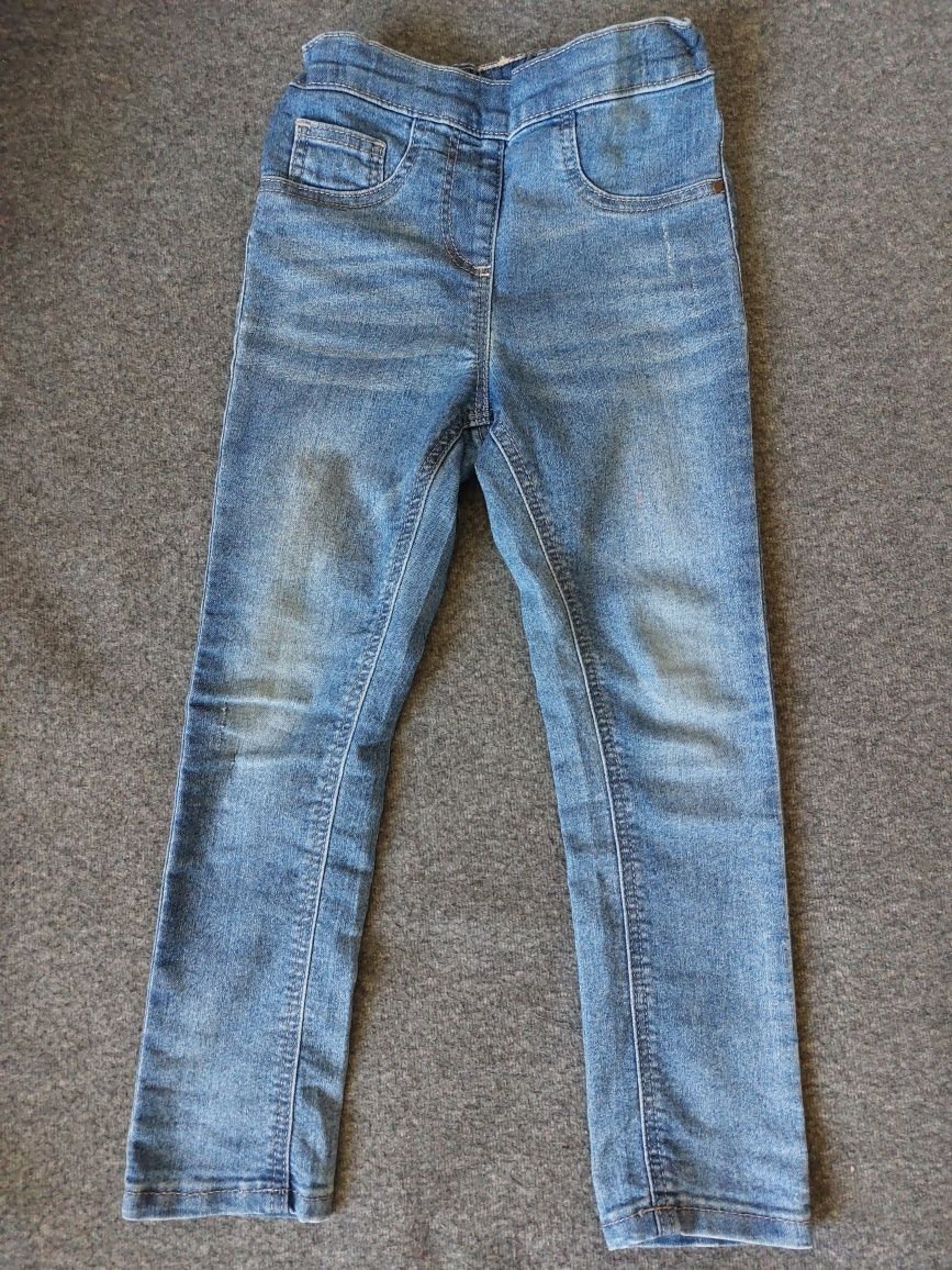 Spodnie jeansowe z gumką w pasie r. 110
