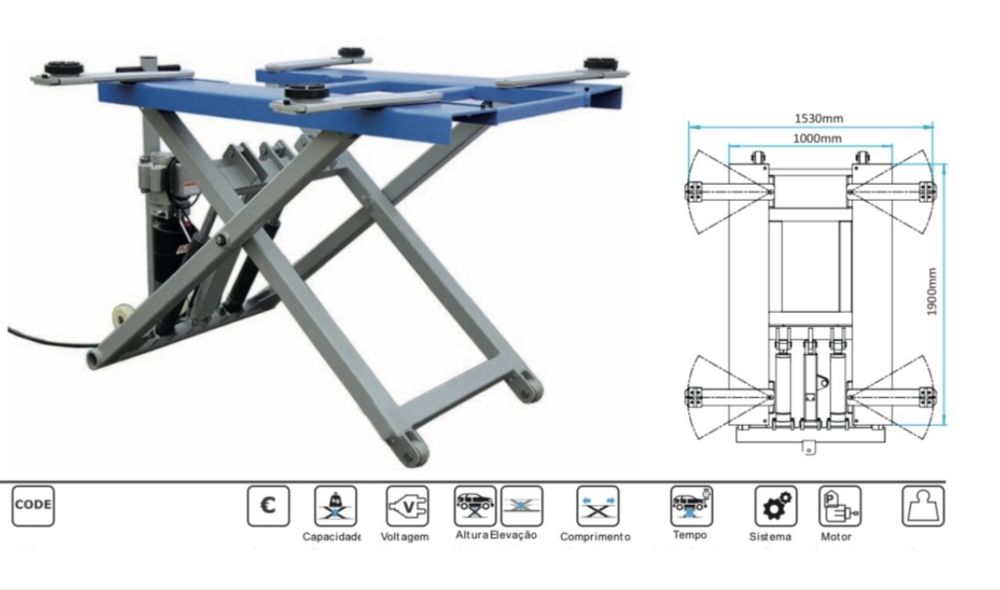 Elevador de tesoura movel