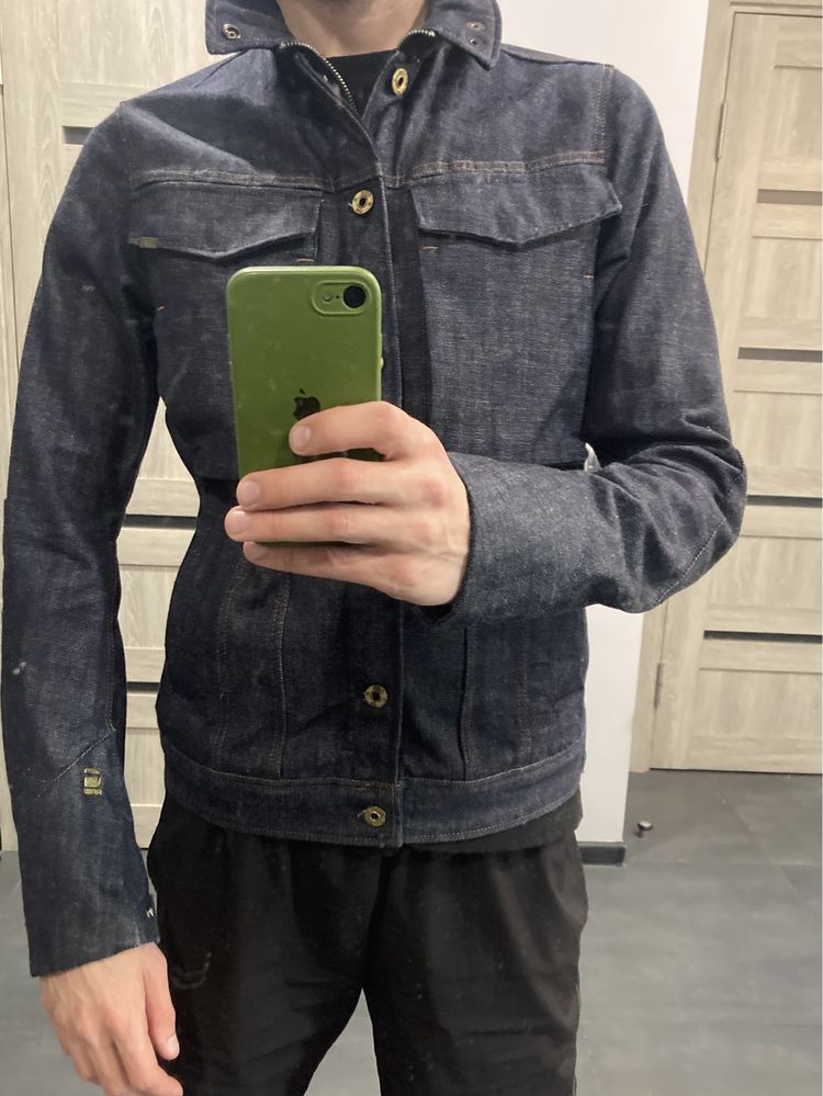 Куртка джинсова денімова G Star Vodan 3d slim jacket raw indigo