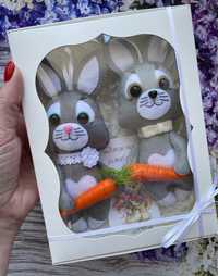 Милі кролики ручної роботи/Подарунки для дітей на свято Великодня