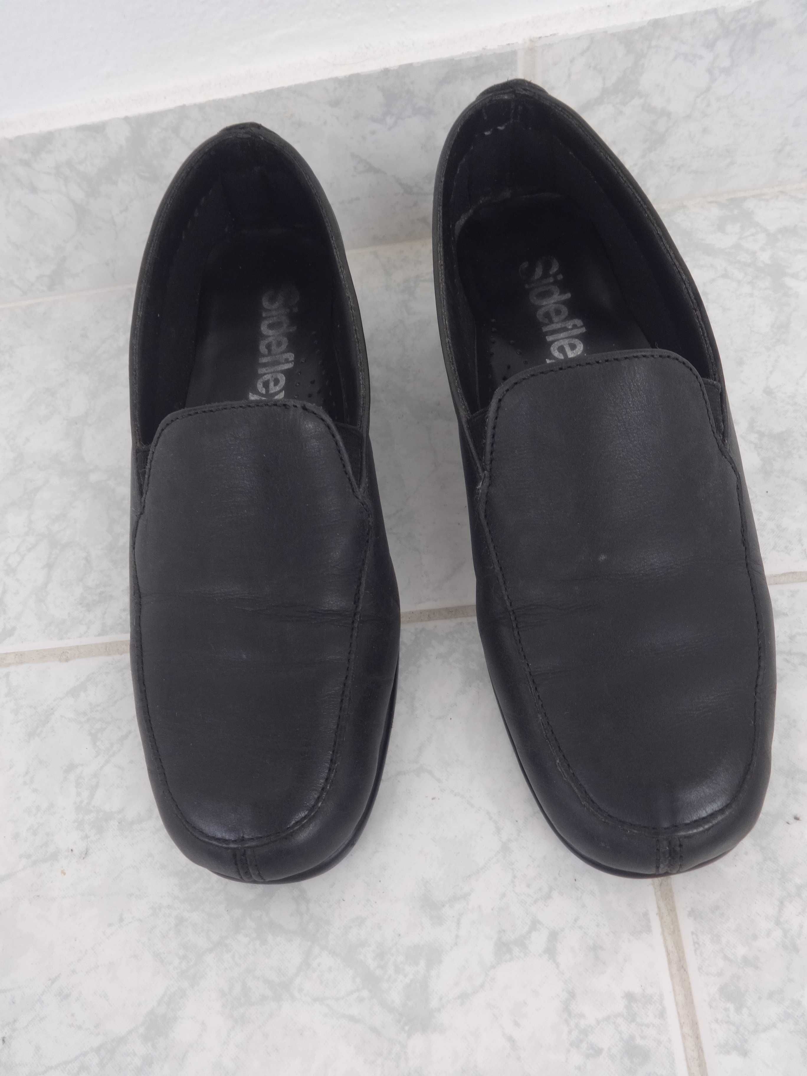 Sapatos Senhora Sideflex em Pele