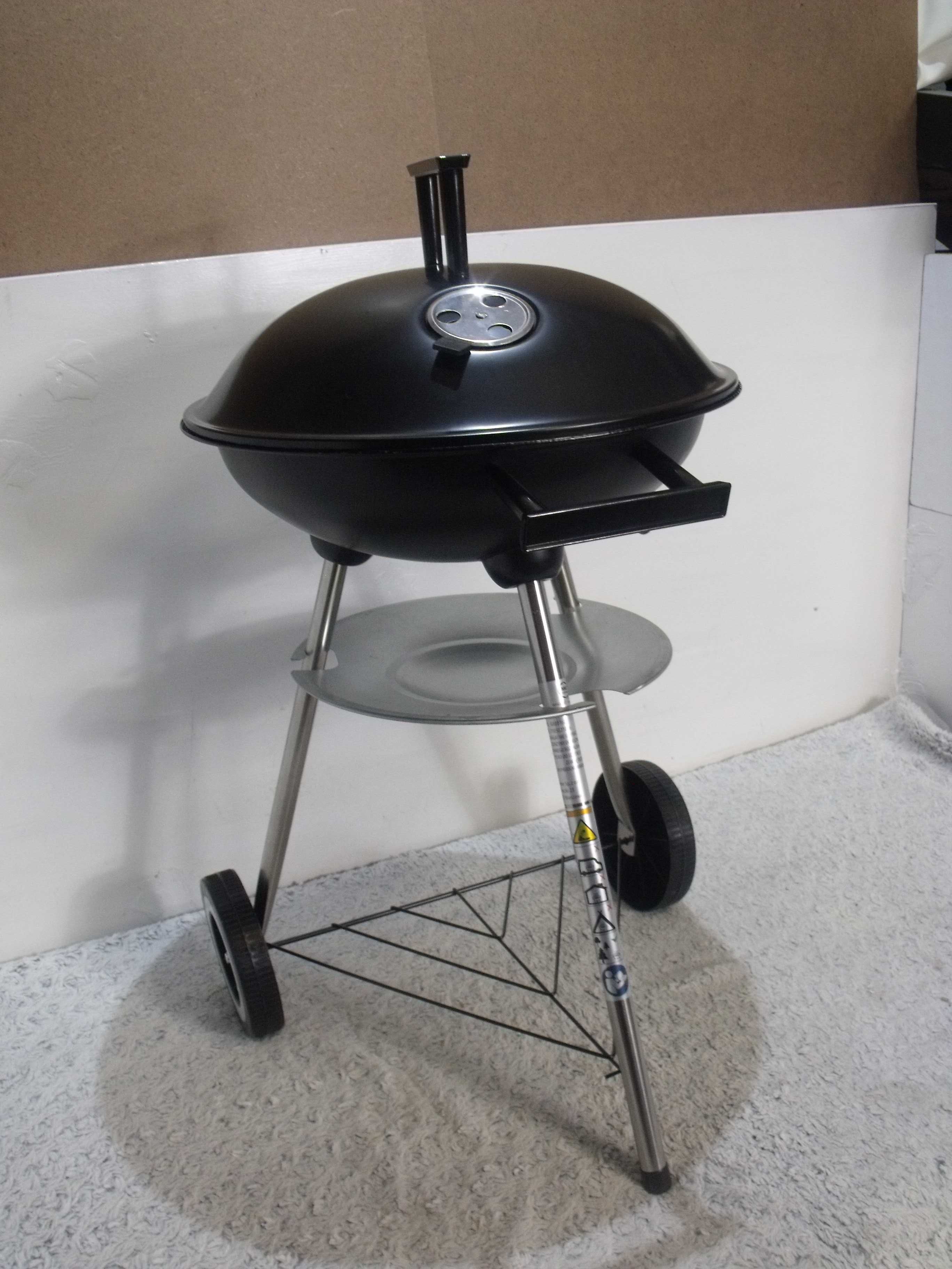 Grill węglowy okrągły z przykrywką MG Home 43 cm NOWY
