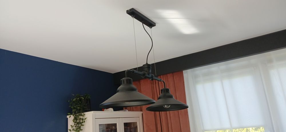 Lampa styl industrailny czarna