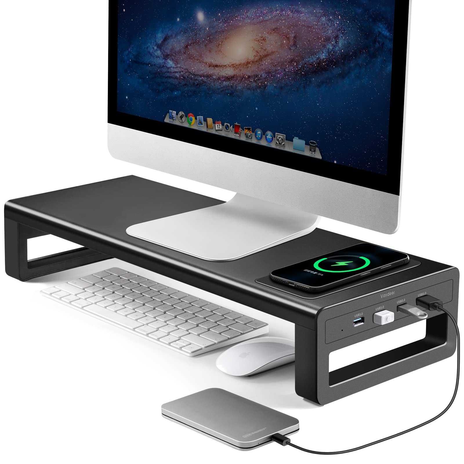 Nowy stojak pod monitor / półka / ładowarka bezprzewodowa !A1195!
