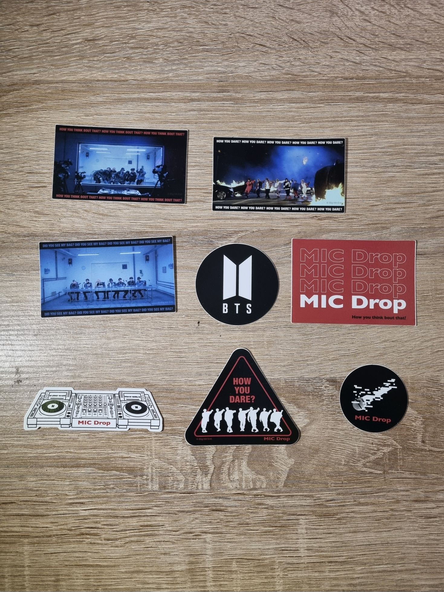 BTS official mic drop stickers