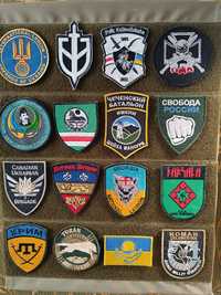 Колекція військових шевронів - підрозділи іноземців в Силах Оборони