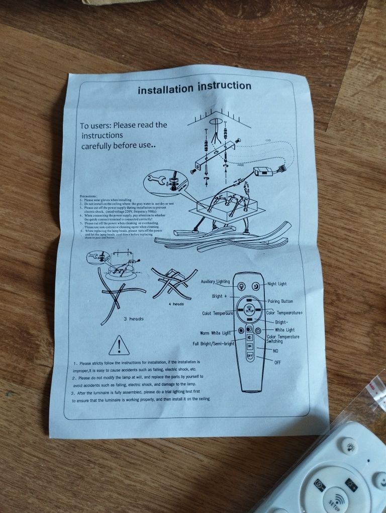 Lampka LED sufitowa nowa