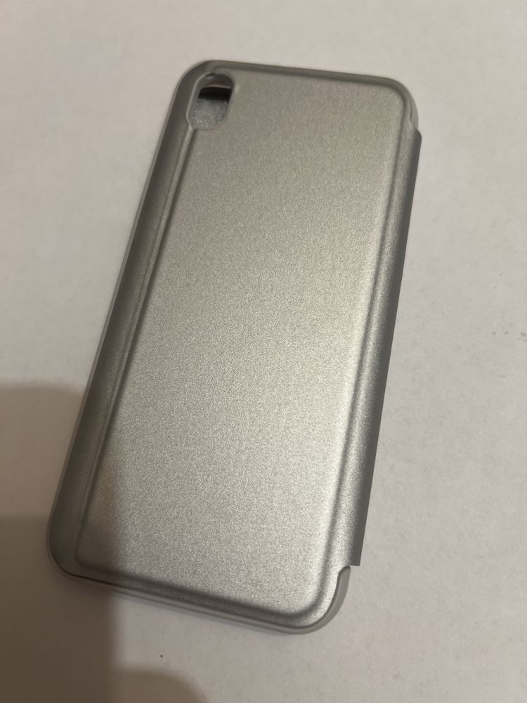 Etui Lustro Clear View Huawei Y5 2019 | Srebrne