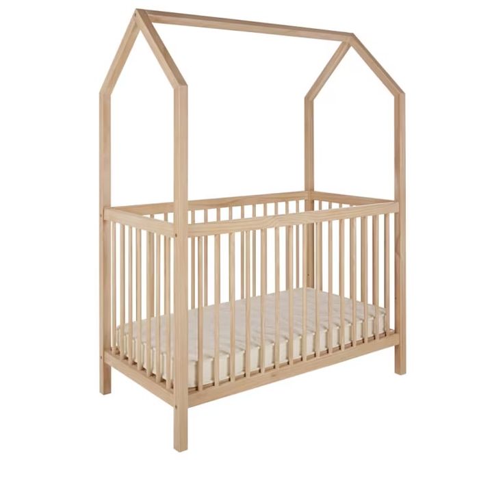 Berço Cabana em madeira + Colchão