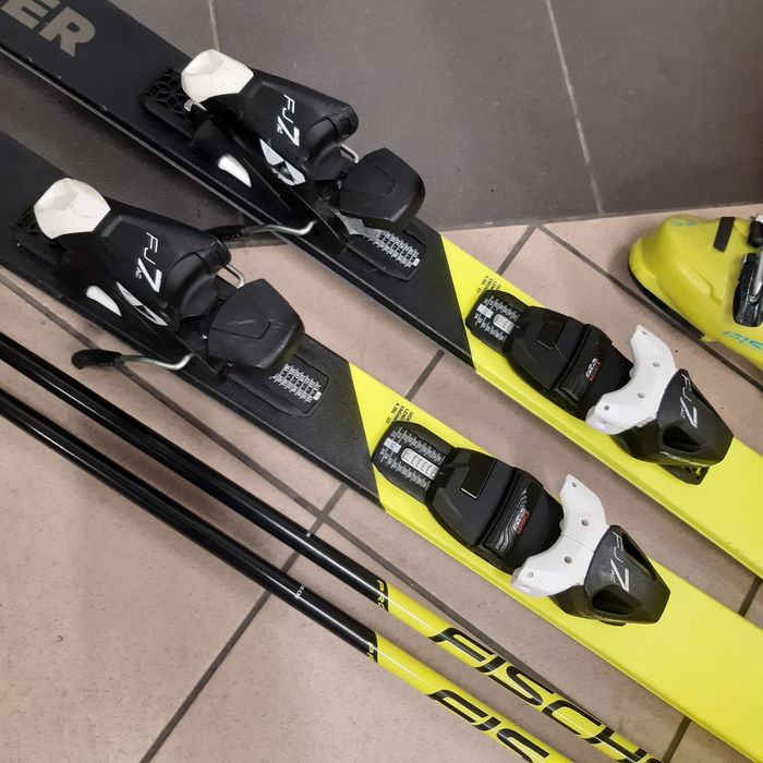 narty Fischer 130cm+buty Fischer 23.5cm