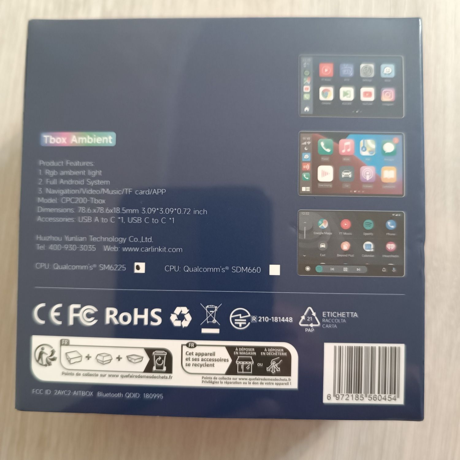 Carlinkit AI Box Ambient 8/128 Android 13