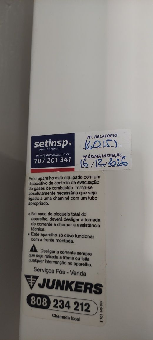 Esquentador a gás - Junkers Power Control F