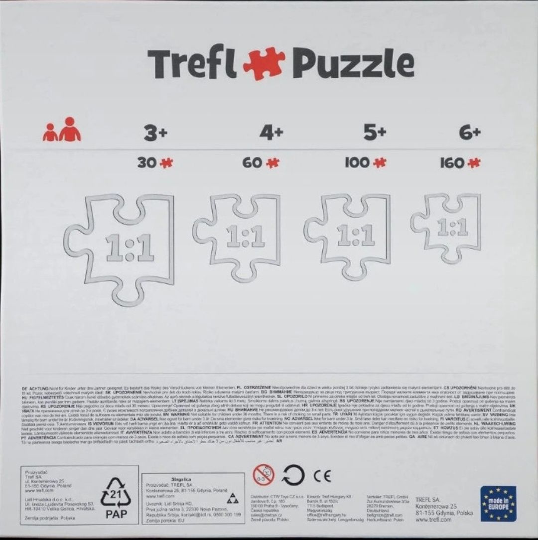 Puzzle dla dzieci Trefl 4w1 Frozen 2/Kraina lodu 2