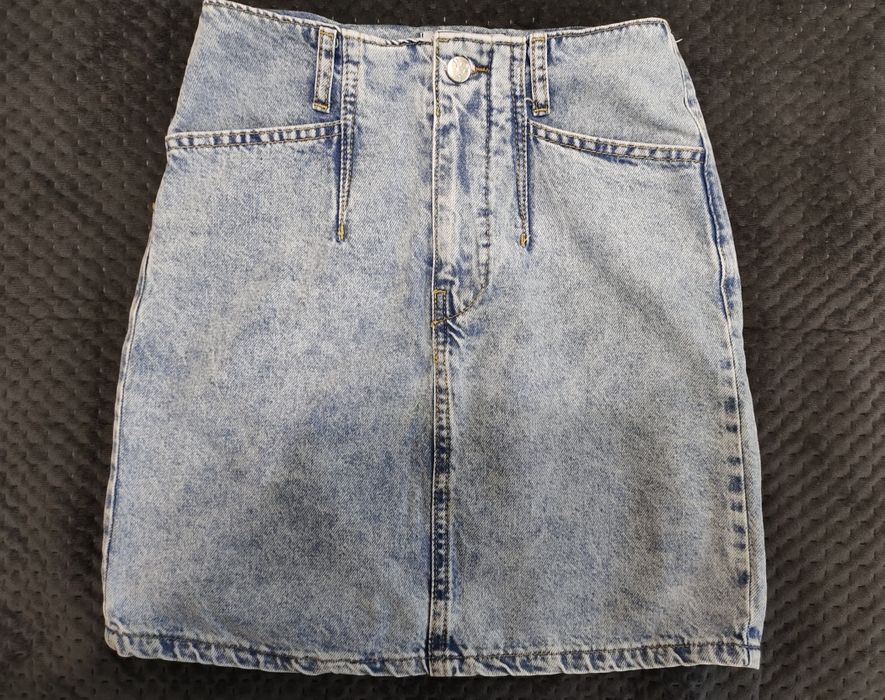 Джинсова спідниця міні, розмір 26