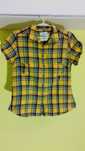 Żółta bawełniana bluzka w kratkę H&M, r. XXL / 44