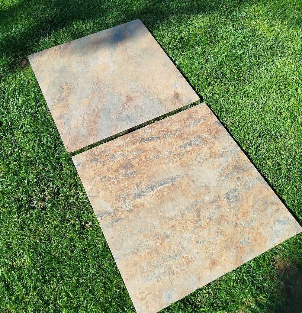 Płyta tarasowa RUSTIC GOLD 20mm 60x60 jak łupek szarogłazowy melanż