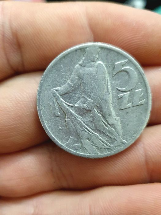 Moneta z rybakiem 5 zł 1959r