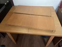 drewniany stół 105 x 80 przedłużalny