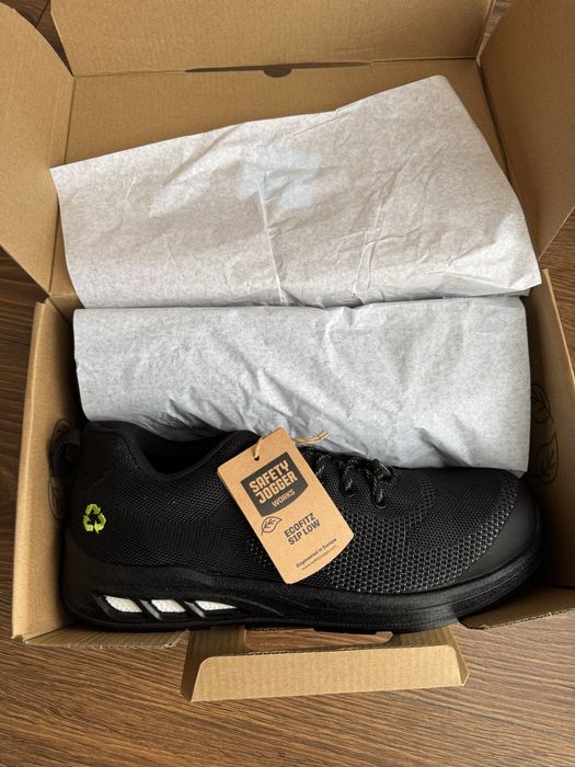 Półbuty robocze Safety Jogger Ecofitz S1P Low S1P SR ESD CI FO, czarne