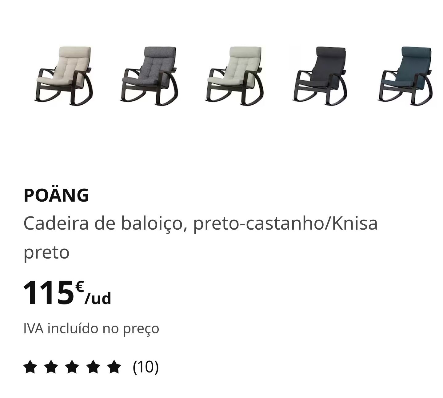 Cadeira de Baloiço Poäng - IKEA