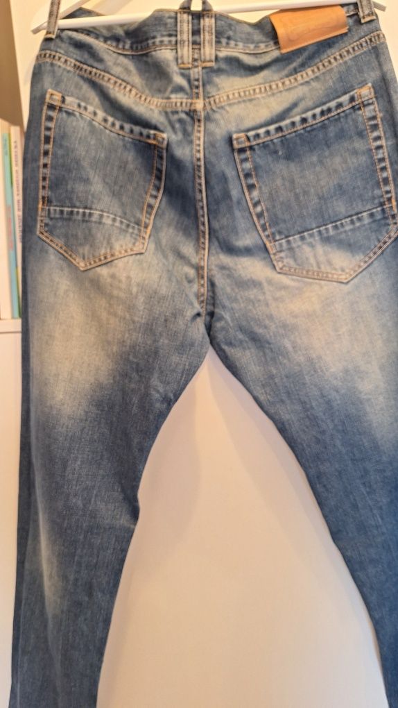 Spodnie motocyklowe jeans męskie xxl