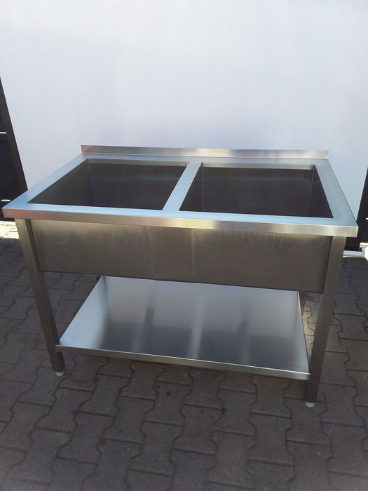 Zlewozmywak zlew basen 70x120cm głęboki gruby gastronomiczny wysyłka
