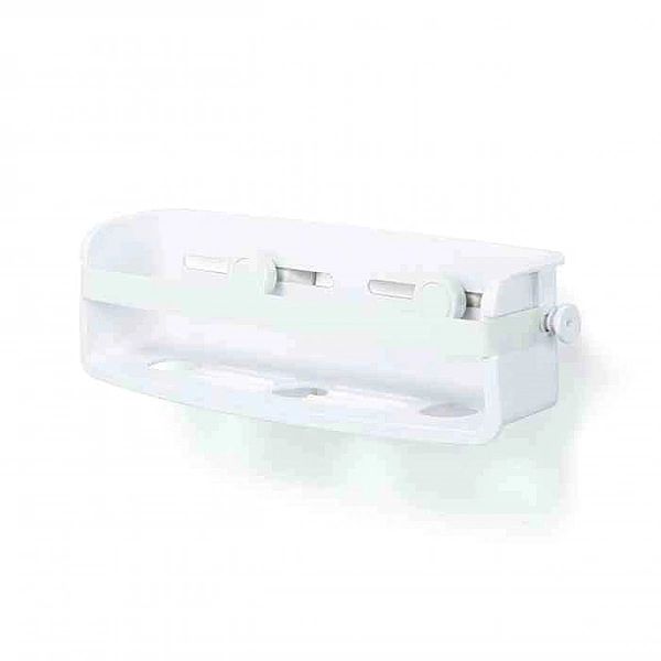 Półka pod prysznic biała, Flex Gel-lock / Umbra