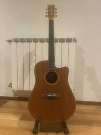 Guitarra Tanglewood TWU-DCE + Suporte de guitarra + Capa de transporte