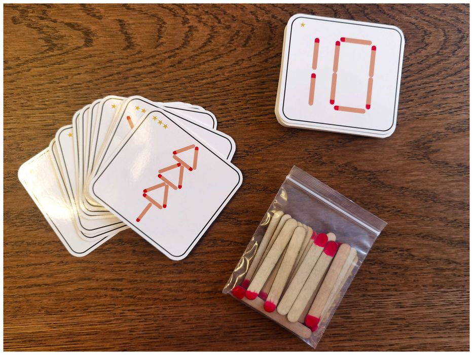 Jogo de fosforos - Montessori