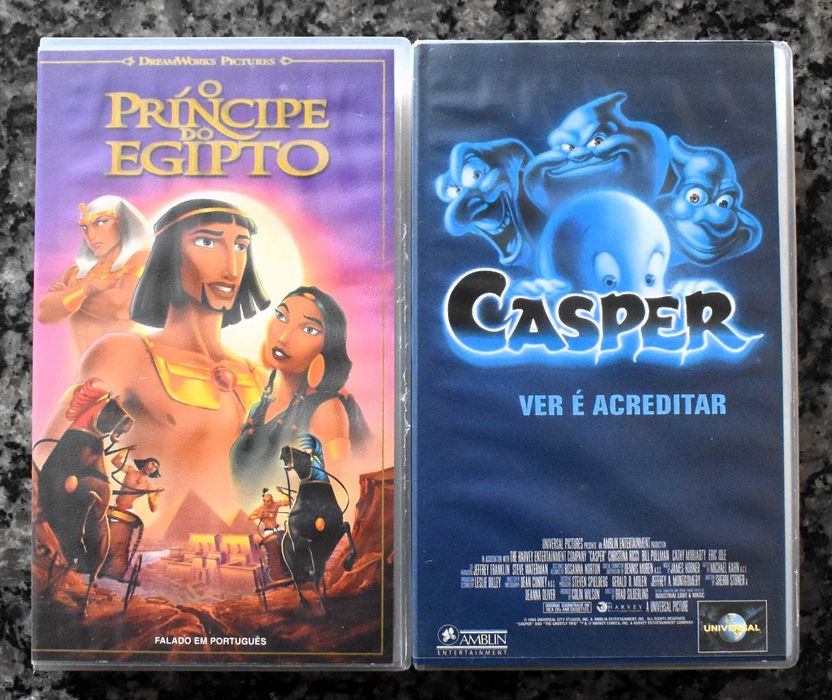 Lote 6 filmes de animação em VHS