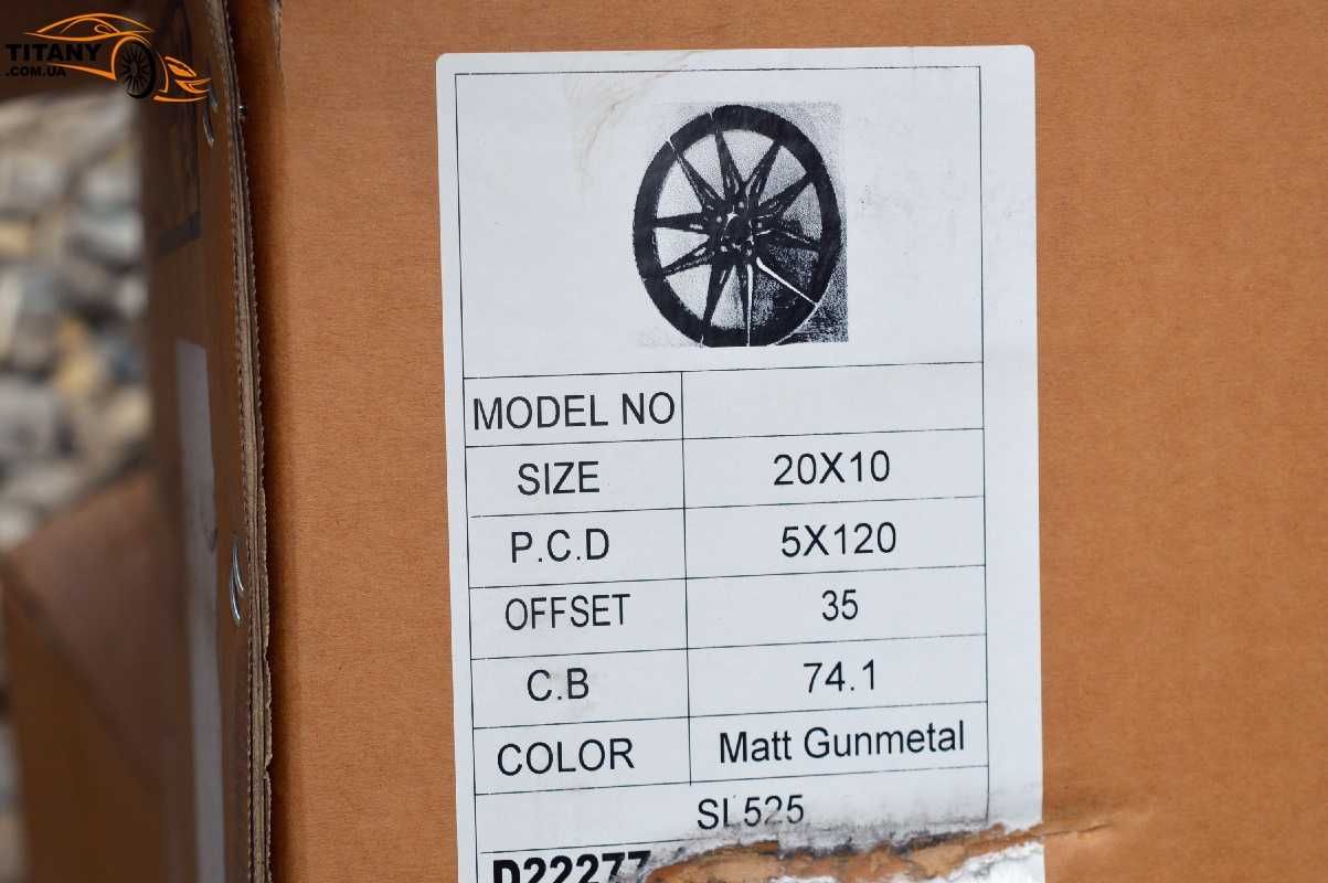 Різноширокі R20 5x120 10j-11j BMW X5 X6 X3 E70 E71 F15 F16 Ф15 Ф16 Е70