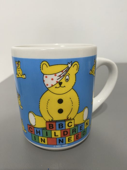Kubek pudsey Bear z lat 80