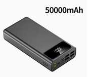 Powerbank 50000mAh z dużą pojemnością wyświetlacz cyfrowy lampką