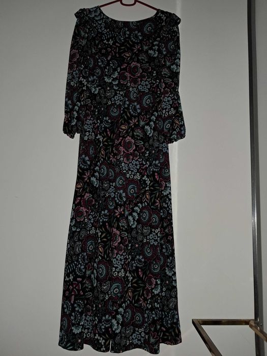 Vestido comprido estampado Springfield