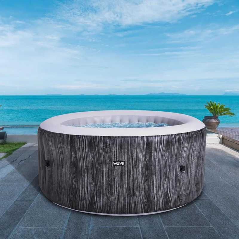 Jaccuzzi 4 osobowe Atlantic Inflatable Hot Tub | Grey Wood