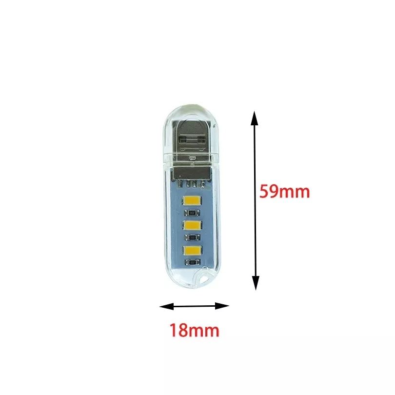 Мини светодиодный портативный фонарик, USB лампа, брелок.
3 или 8 ламп